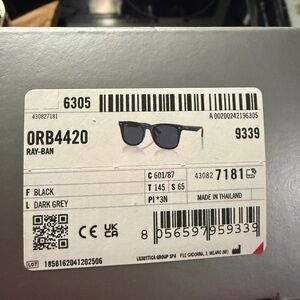 Ray-Ban Classic Black Eyewear